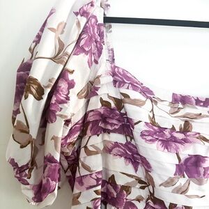 Abercrombie Emerson Poplin Puff Sleeve Midi Dress XXL